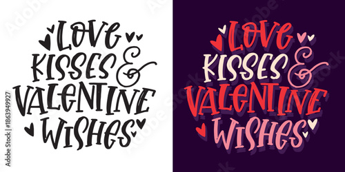 Valentine's Day core. Hand drawn doodle lettering quote about Love. Lettering for t-shirt design, mug print, bag print, clothes fashion. 100% hand drawn vector image.