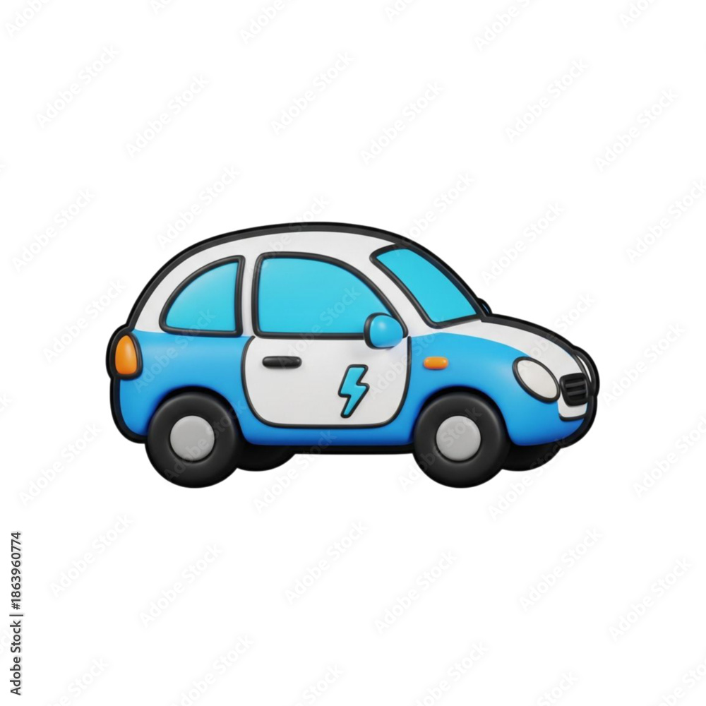 Fototapeta premium Electric car icon