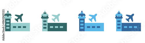building icon vector set