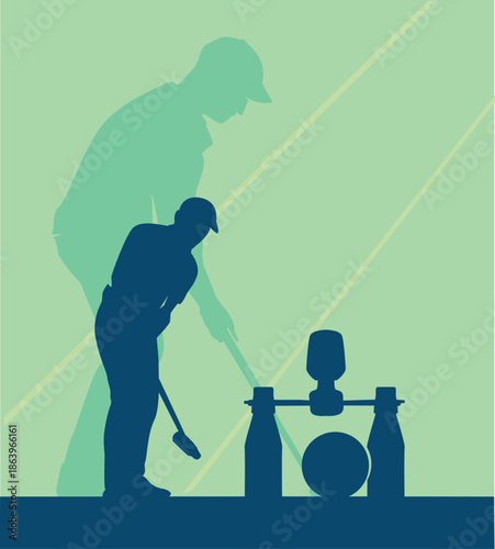 Premium Illustration of woodball sport best for your digital graphic and print	