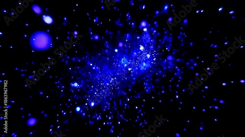 abstract blue background with particles