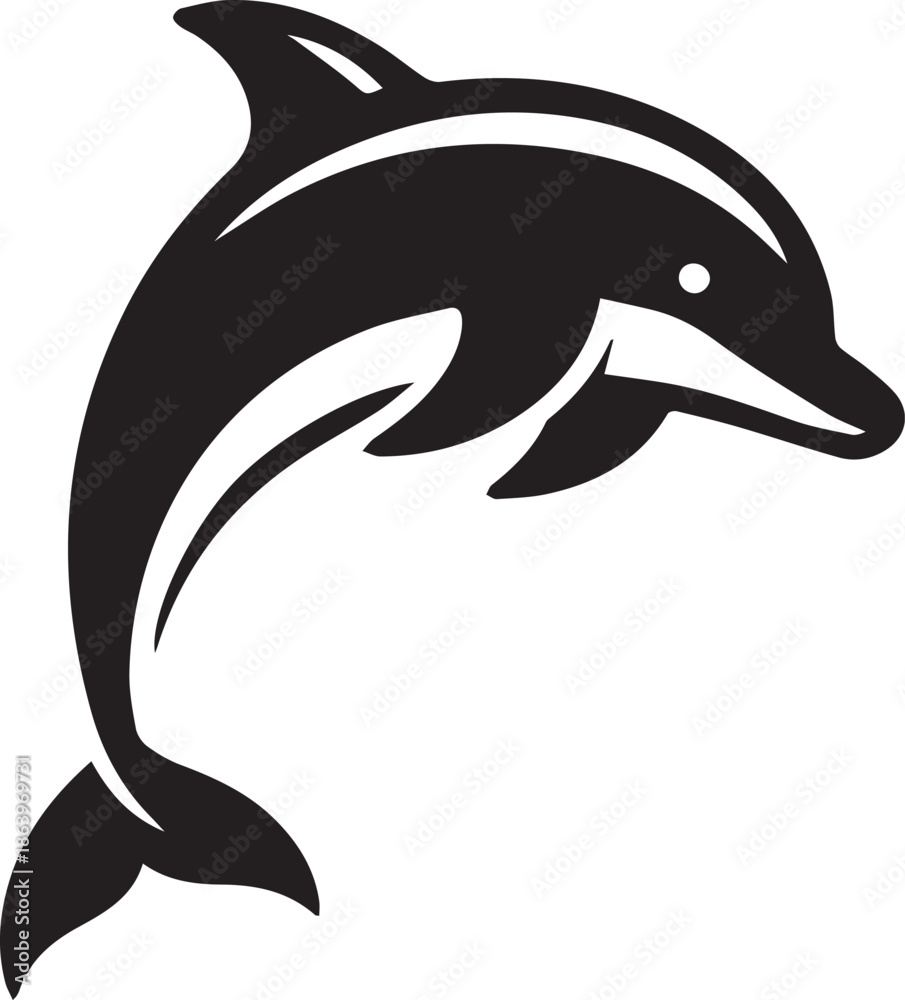 Fototapeta premium Adobe Illustrator Artwork Image Animal Dolphin Premium 