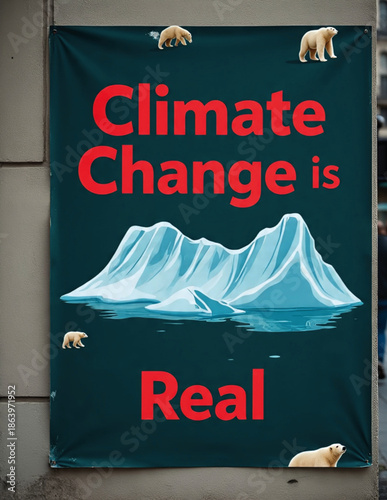 Poster on the changing weather of earth.