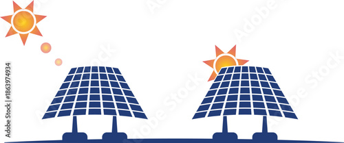 Solar Panel Renewable Energy Clean Power Vector Illustration