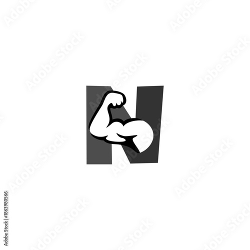 Strong muscular hand shape Le...