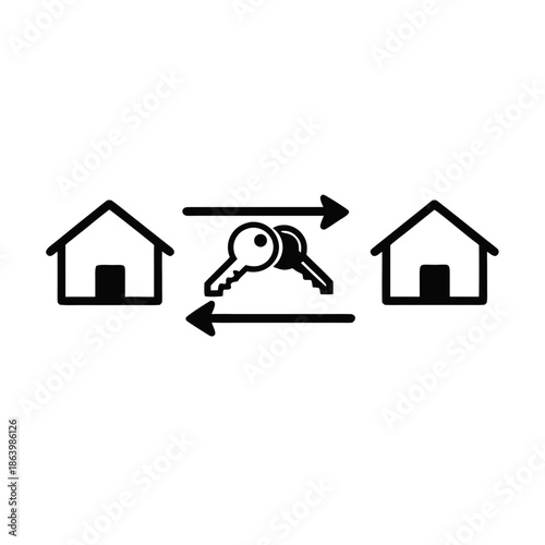 Home Relocation and Key Exchange Icon