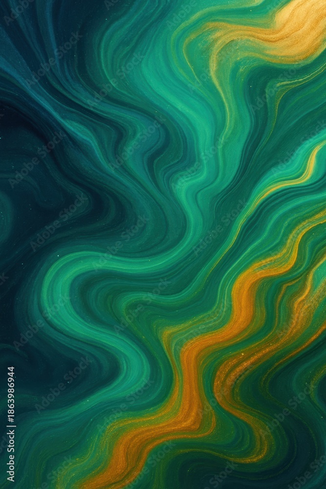 Obraz premium Green marble swirl background