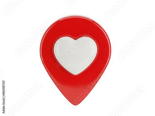 Free Download Red heart icon isolated on transparent background - GFXLoad