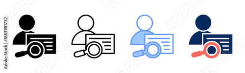 Detail Sensitivity icon set multiple style collection