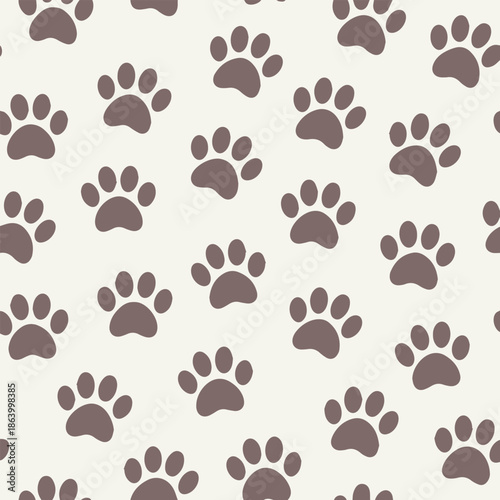 pawprint repeating pattern pet paw prints for fabric and packaging
