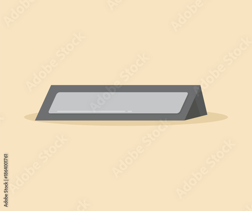 Schilderij op canvas design about simple nameplate icon