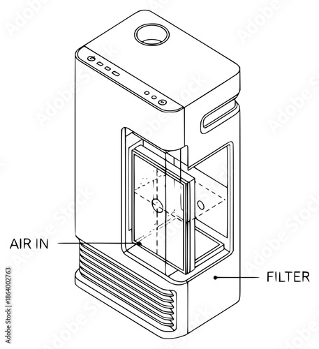 the diagram shows the oven and its components, diagram, drawing, illustration, oven, show, against transparent background