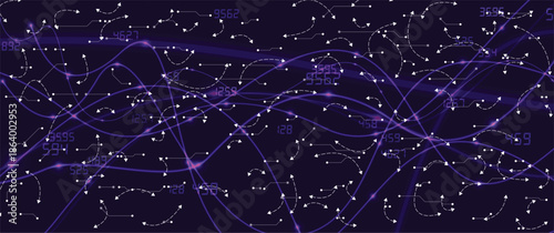 Abstract circuit technology board concept background