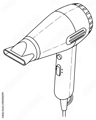 a drawing of a cordless drill on a , drawing, drill, outline, against transparent background