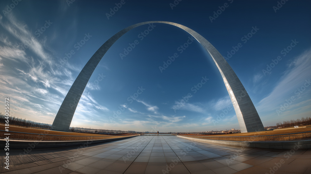 Fototapeta premium The Gateway Arch in St. Louis from Missouri, United States