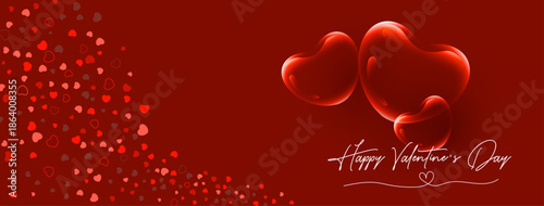 Happy Valentine's Day Banner Background.