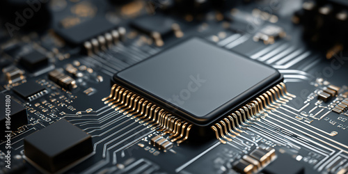 Wallpaper Mural Manufacturing solutions for semiconductor shortage technology industry circuit board production high-tech environment close-up perspective Torontodigital.ca