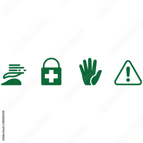 Safety and first aid icons