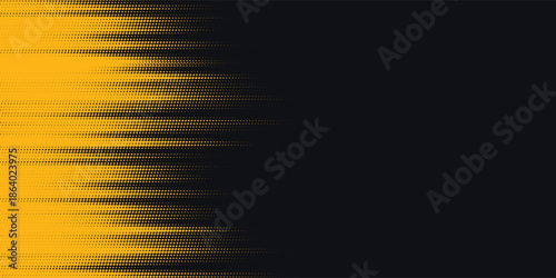 Dotted halftone gradient texture. Vanishing polka dot background. Repeating dots gradation pattern background. Black fading comic pop art overlay backdrop. Raster effect wallpaper. Vector halftone