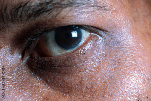 Extreme Close Up Of Human Male Eye