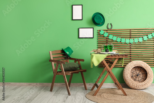 Interior of room decorated ...