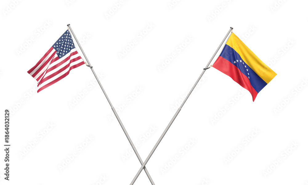 Naklejka premium us usa united state america vs venezuela war crisis government politic conflict south america international caracas diplomacy latin venezuela vs us usa united state america business tension caracas 