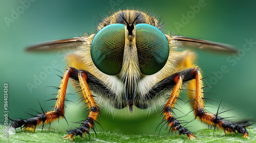 Wallpaper Mural Macro Fly with Red Eyes Closeup Torontodigital.ca