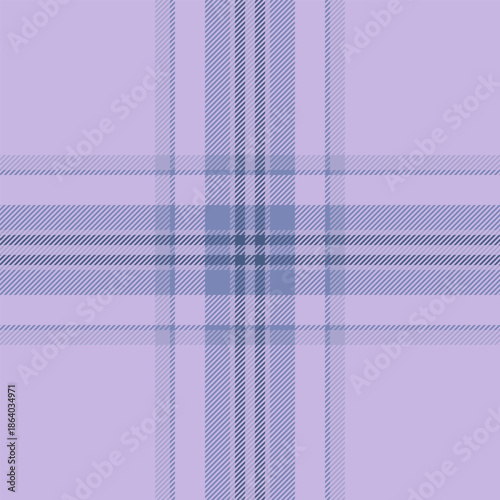Realistic fabric check textile, dining room vector seamless plaid. Genuine background pattern tartan texture in light and blue colors.