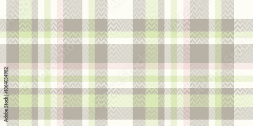 Symmetry plaid vector textile, sensual tartan pattern background. Silk texture seamless fabric check in pastel and snow colors.