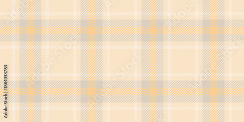 Carpet plaid background texture, africa check seamless vector. Discount pattern textile fabric tartan in light and amber colors.