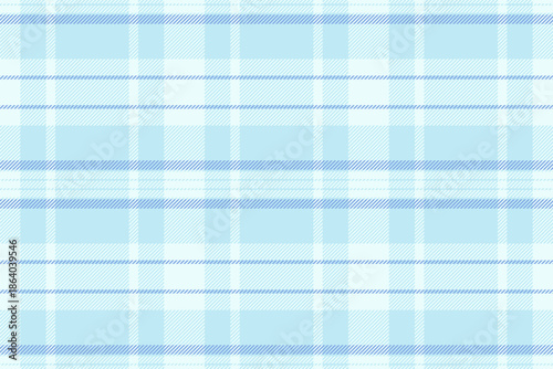 No people tartan check plaid, handkerchief textile vector fabric. Craft pattern background seamless texture in light and white colors.