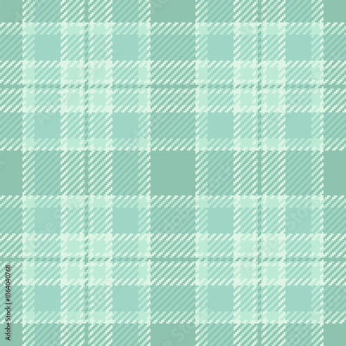 Seamless plaid pattern in calming seafoam green hues. A versatile and trendy texture for backgrounds, textiles, web design, and creative projects.
