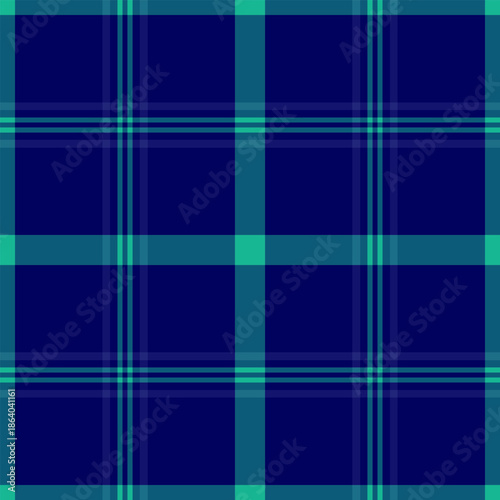 Baby tartan check background, tradition vector fabric textile. Motif texture plaid seamless pattern in blue and cyan colors.