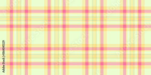 Package vector pattern texture, spanish seamless textile plaid. Daisy check background tartan fabric in light and yellow colors.