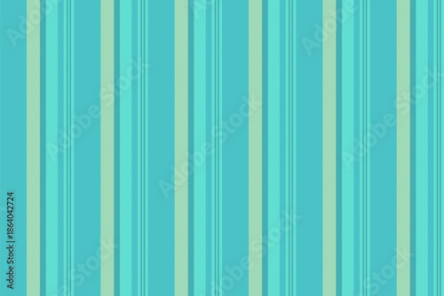 Craft texture vector vertical, composition fabric stripe seamless. Male lines pattern background textile in cyan and teal colors.