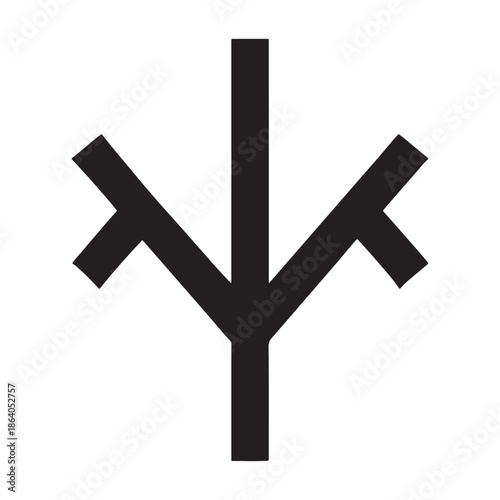 3D illustration of a wooden cross symbol and Christian crucifix icon isolated on a white background as a religious sign of faith and God