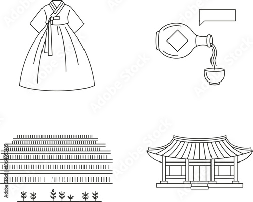 Nutrition and healthcare line icon set with calories wheat fat percentage vitamin K caduceus and diet bowl.