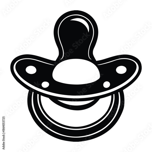 Baby Pacifier Icon Illustration