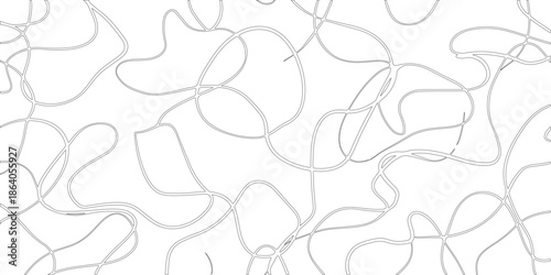 Modern seamless geometric stained abstract sketch lines or silhouette of modern lines patterns