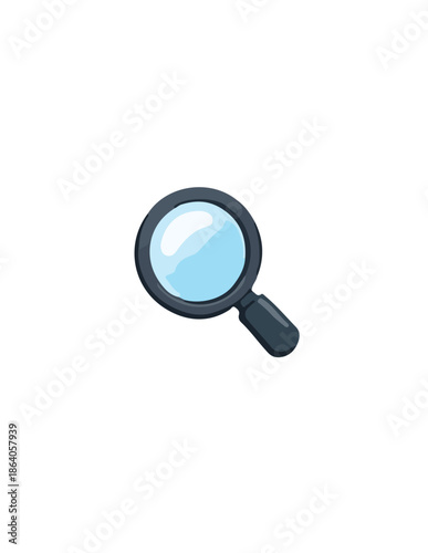 Wallpaper Mural magnifying glass on white background Torontodigital.ca