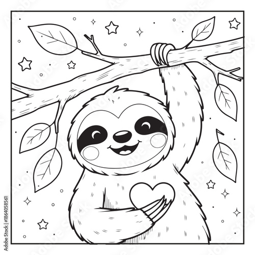 Valentine's Day coloring page