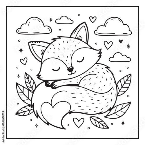 Valentine's Day coloring page