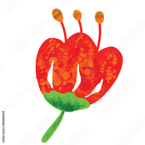 red flower