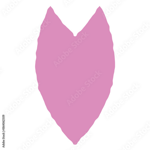 手書きのピンク色の桜の花びら