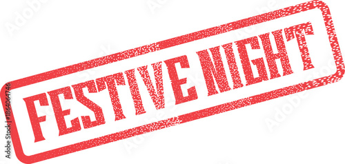 Red Textured Festive Night Stamp for Capturing Evening Events and Celebrations