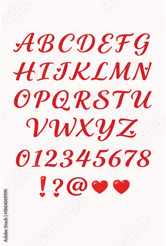 
elegant and cute valentine's day font