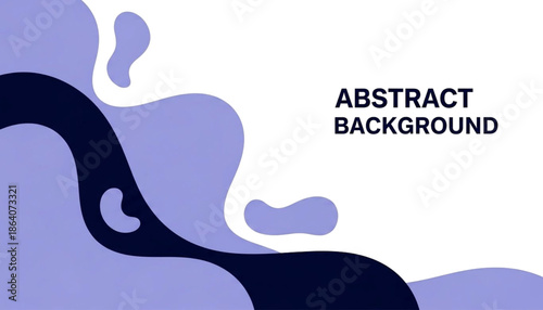 Abstract Background Illustration Featuring Fluid Shapes and Design Elements