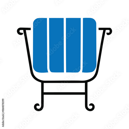 Towel rack icon bathroom storage holder symbol