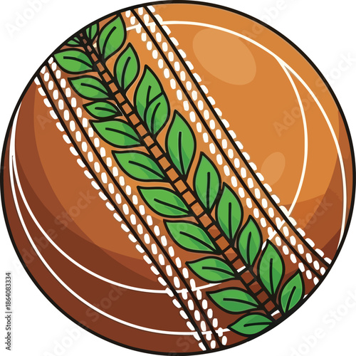 Ceylon tea leaf design isolated on transparent background