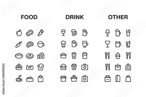 Food drink and other icons classification